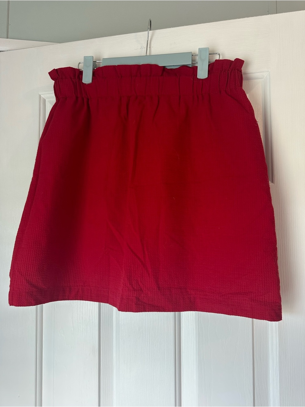Lauren James Elastic-Ruffle Mini Skirt